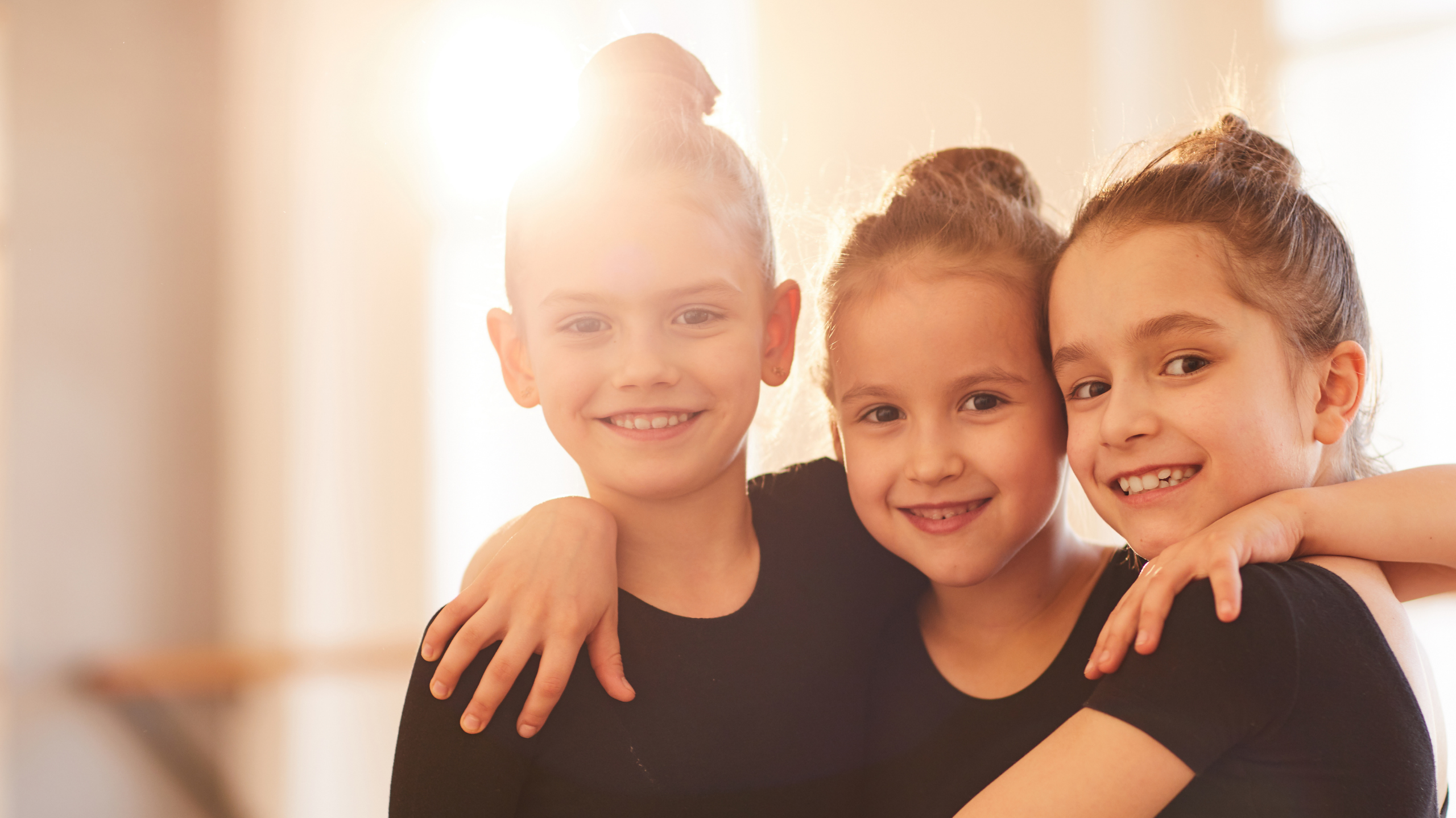 Child in dance class